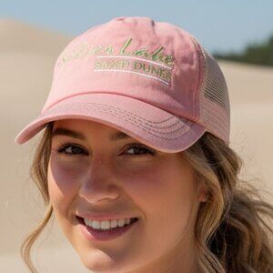 SILVER LAKE SAND DUNES Logo Baseball Cap Adjustable Sports Hat Women Pink